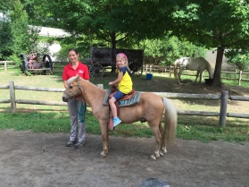 Pony ride at the zoo in East Lansing!